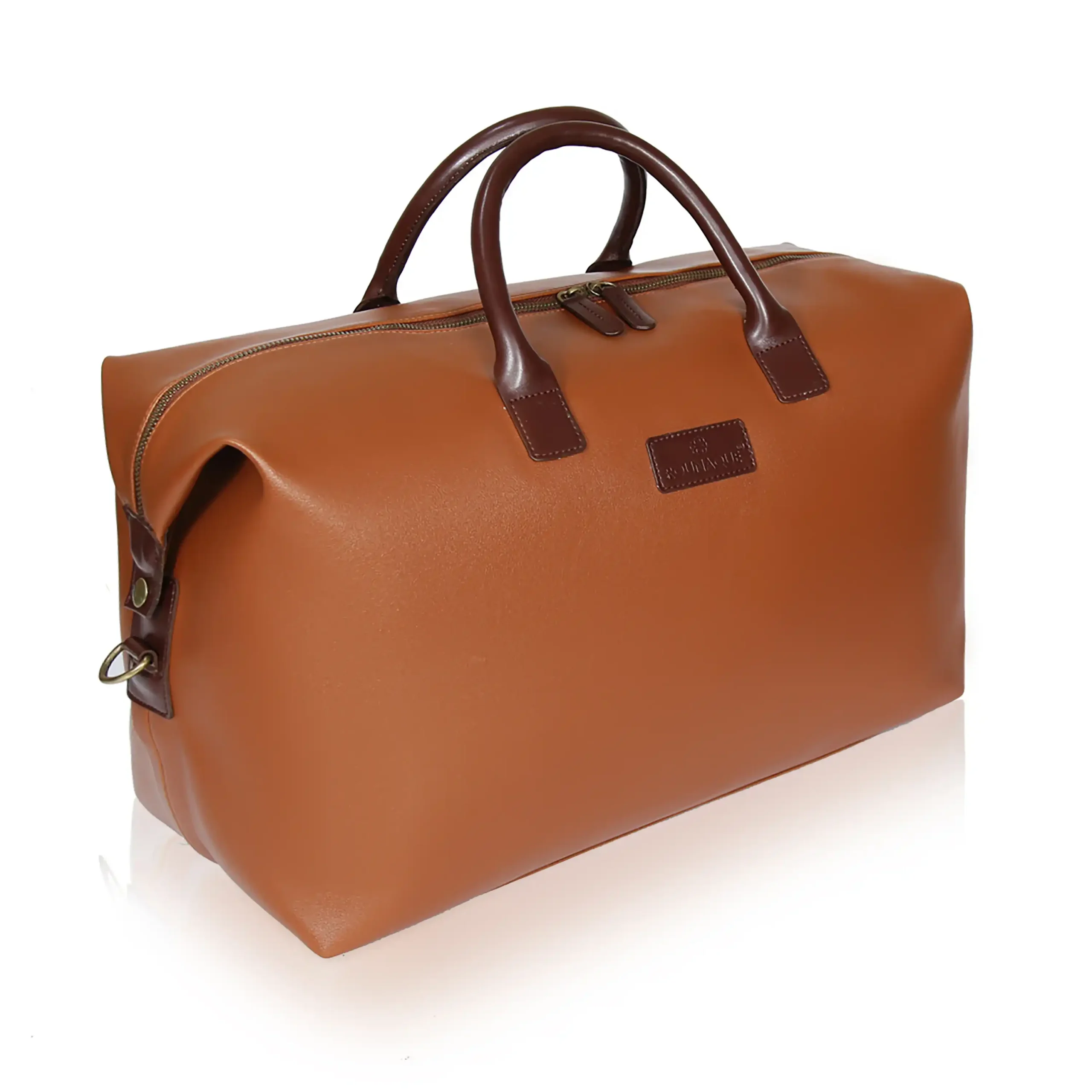 ROUNAQUE JetSet Carry Travel Duffle Bag Tan Rounaque Lifestyle