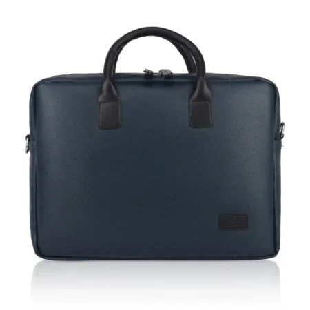 vegan unisex blue laptop bag for men and women