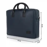 vegan unisex blue laptop bag for men and women