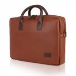 vegan unisex tan laptop bag for men and women