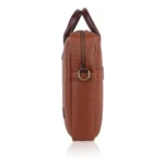 vegan unisex tan laptop bag for men and women