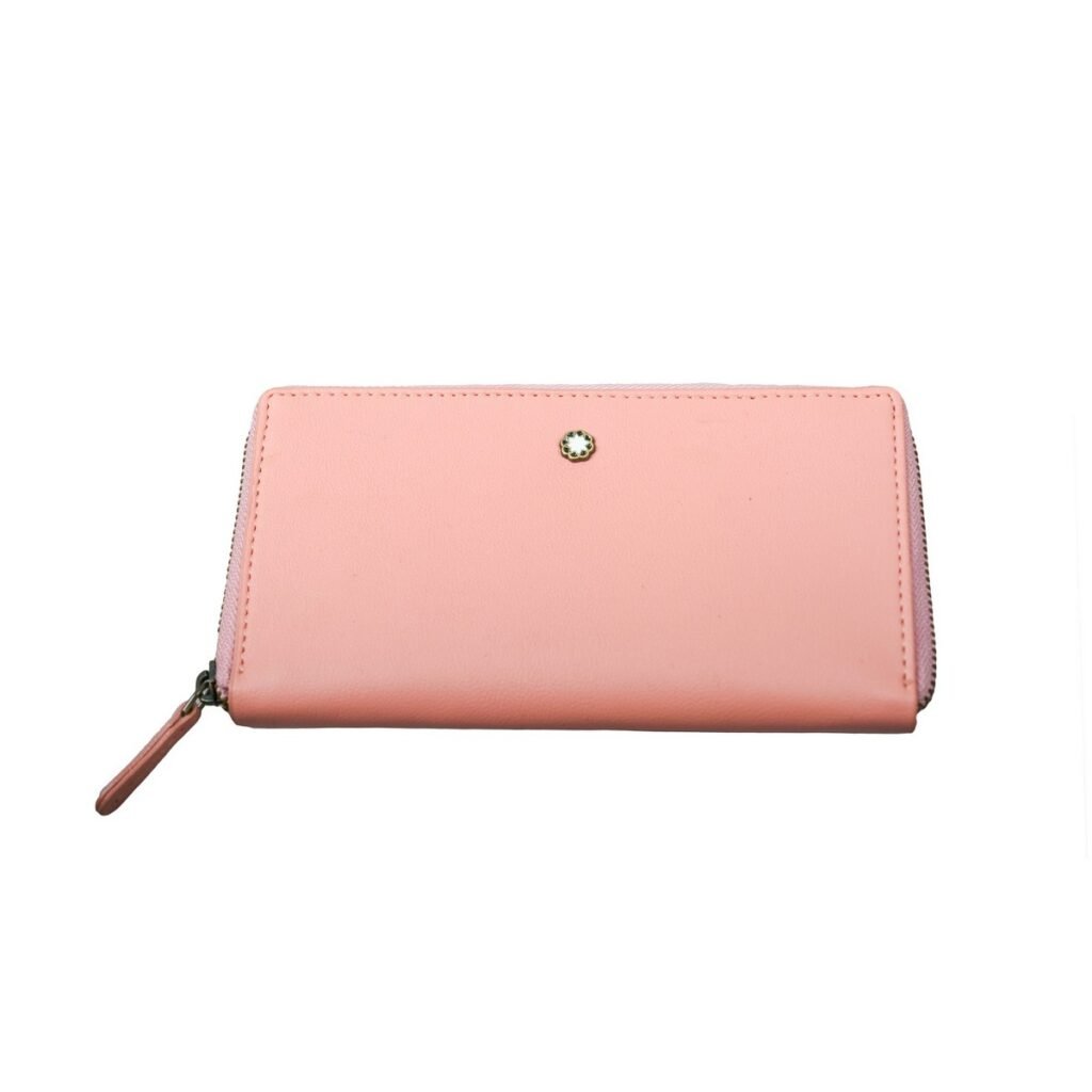 Peach RFID Wallet for Women