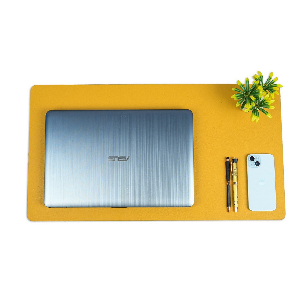 Yellow Desk Mat (2) ROUNAQUE® Work Slate Yellow Desk Mat - Image 1