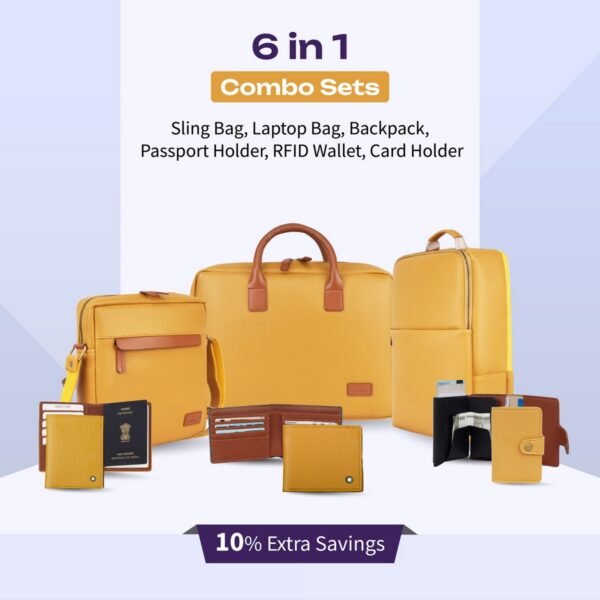 Yellow 6 in 1 combo sets